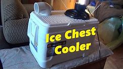 Ice Chest Cooler Method for Keeping Cool on a Hot Summer Day