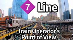 ⁴ᴷ⁶⁰ NYC Subway Front Window View - The Manhattan-Bound 7 Express Line