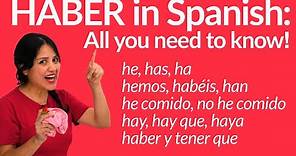 HABER in Spanish: Everything you need to know (hay, había, he, ha, has, hubo, había, no hay de qué)