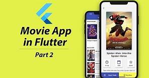 Flutter Movie App Tutorial | Part 2 | Flutter UI
