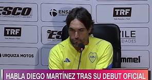 Habló Diego Martínez tras su primer Partido Oficial con Boca