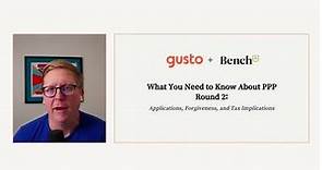 What You Need to Know About PPP Round 2: Applications, Forgiveness, and Tax Implications w/ Bench