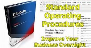 Standard Operating Procedure Template Using MS Word - Create Yours Fast