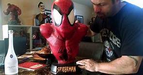 Sideshow Spiderman Life Size bust statue review