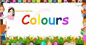 Learn Colours Name with Spelling | Colors Names for Kids | Colours for Children l Bandu's KIDS LAB
