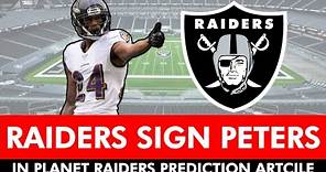 Las Vegas Raiders Sign Marcus Peters In Planet Raiders Predictions Article | Raiders Rumors