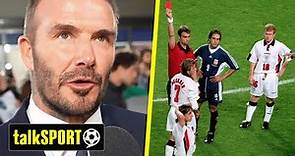 David Beckham Opens Up on the Lingering Impact of His 1998 Red Card Against Argentina 💔⚽️