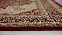 Home Decorators Collection Silk Road Red 8 ft. x 10 ft. Medallion Area Rug 30907