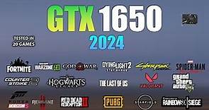 GTX 1650 : Test in 20 Games in Late 2023 - GTX 1650 Gaming Test