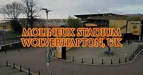 Molineux Stadium, Wolverhampton Wonderers, UK, Drone footage (4K)