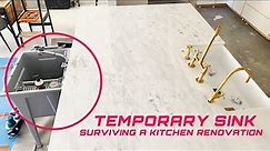 Temporary Kitchen Sink To Get You Through a Kitchen Renovation