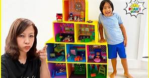 Ryan's Giant Doll House Adventure with Mommy and more 1hr kids Video!