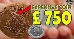 20 Pence coin value | Most expensive 20 Pence coin | 1987 20p British coin