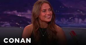 Alicia Vikander Schools Conan About Sweden | CONAN on TBS