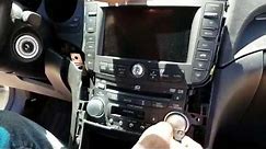 How to Remove Radio / Navigation / Display from Acura TL 2007 for Repair.