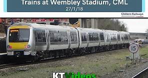 Trains at Wembley Stadium, CML - 27/1/18