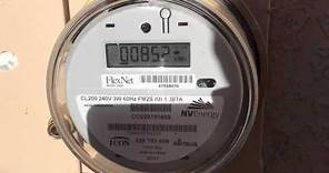 How to read an NV Energy Solar Net Meter