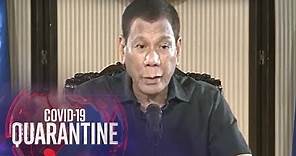 President Duterte addresses the nation on COVID-19 (30 March 2020) | ABS-CBN News