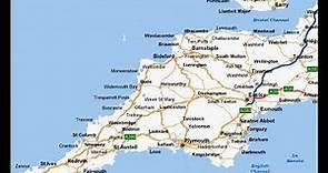 map of South West England