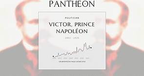 Victor, Prince Napoléon Biography - Pretender to the French throne 1879-1926. Known as Napoleon V.