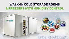 Walk-in Cold storage rooms and freezers with humidity control
