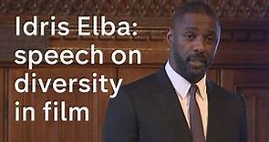 Idris Elba: Speech on diversity in the media and films