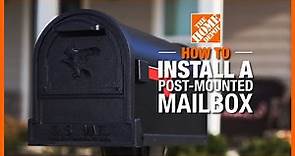 How to Install a Mailbox | The Home Depot