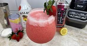 Strawberry Rum Vodka Pink Lemonade Slush