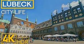 (4K HDR) Relaxing City Life of Lübeck City and its Outskirts - Exploring Cities of Germany