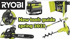 Ryobi new tools guide spring 2023 @RYOBITOOLSUSA