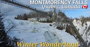 [Walk] Exploring a Frozen Wonderland: Montmorency Falls in Winter | Quebec City, Quebec, Canada🇨🇦