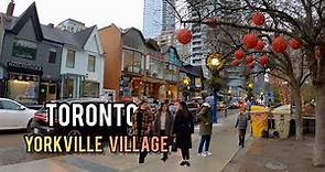 YORKVILLE Village Walking Tour Downtown Toronto Canada 4K