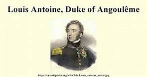 Louis Antoine, Duke of Angoulême