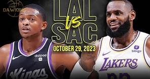 Los Angeles Lakers vs Sacramento Kings Full Game Highlights | October 29, 2023 | FreeDawkins