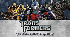 Transformers All Characters 1-5