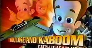 Jimmy Neutron Win lose and Kaboom! Promo Coming Next Nickelodeon 2004