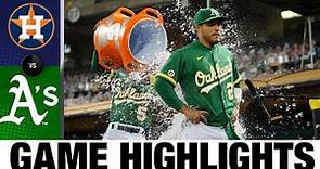 Ramón Laureano delivers A's walk-off win | Astros-A's Game Highlights 9/9/20