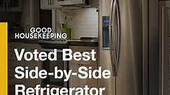 Voted Best Side-by-Side Refrigerator in 2021 by Good Housekeeping