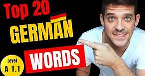 Top 20 German Words You Need To Know | Important Basic German Words