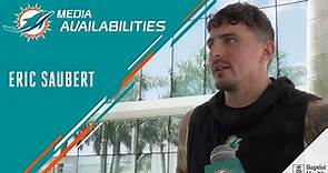 Eric Saubert meets with the media | Miami Dolphins Training Camp