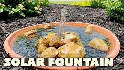 DIY Mini Solar Powered Garden Fountain