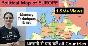 World Map: EUROPE Political Map - Learn all countries on map