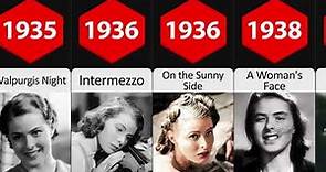 Ingrid Bergman all roles and movies/1932-1982