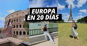 🌍 Tour EUROPA en 20 días ✈️ Itinerario Eurotrip y tips