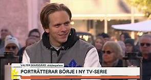 Valter Skarsgård in an interview for Nyhetsmorgon show on TV4 channel