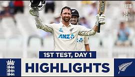 England v New Zealand - Day 1 Highlights | Conway Hits Debut Hundred! | 1st LV= Insurance Test 2021
