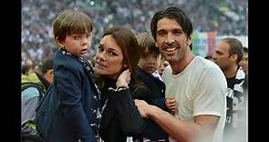 Gianluigi Buffon and ex wife and children