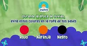 Angelino loción antimosquito te muestra qué colores evitar durante la época de lluvias.
