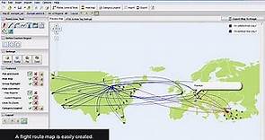 Create an Interactive Flight Route Map Using iMapBuilder