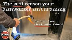 Dishwasher Not Draining? Check the Drain Hose Check Valve